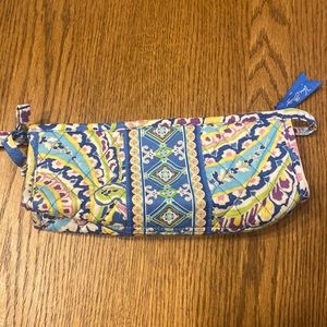 Vera Bradley Capri Melon Blue Make Up Bag Like Brand New